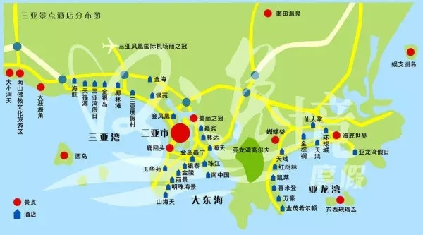 三亚市地图(三亚市行政区划图)